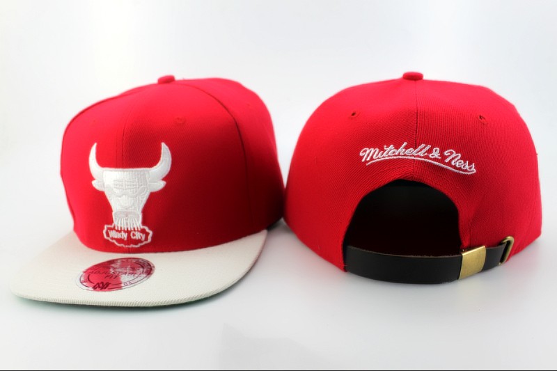 NBA Chicago Bulls M&N Strapback Hat id26